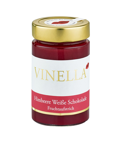 Himbeeren weiße Schokolade Fruchtaufstrich