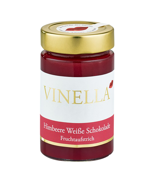 Himbeeren weiße Schokolade Fruchtaufstrich