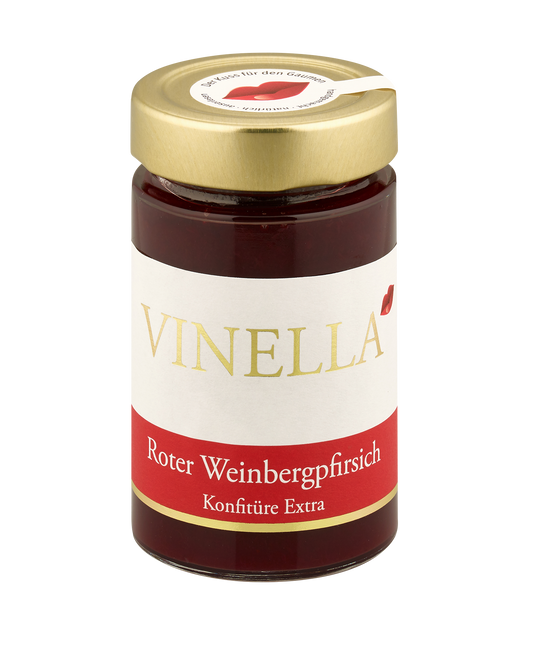 Roter Weinbergpfirsich Konfitüre extra