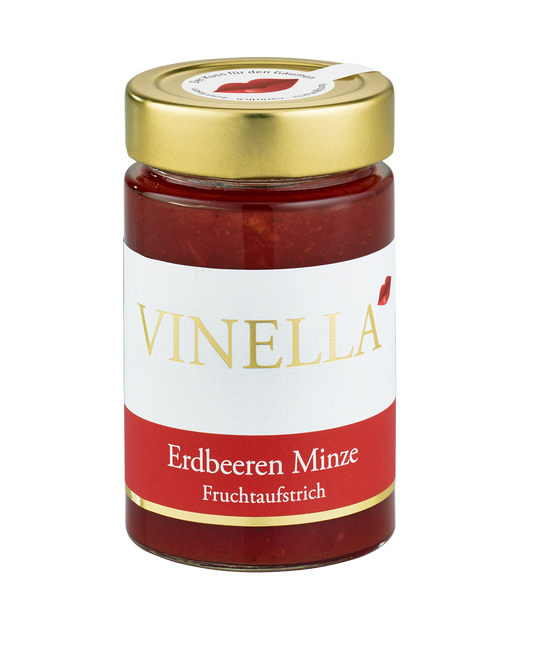 Erdbeeren Minze Fruchtaufstrich